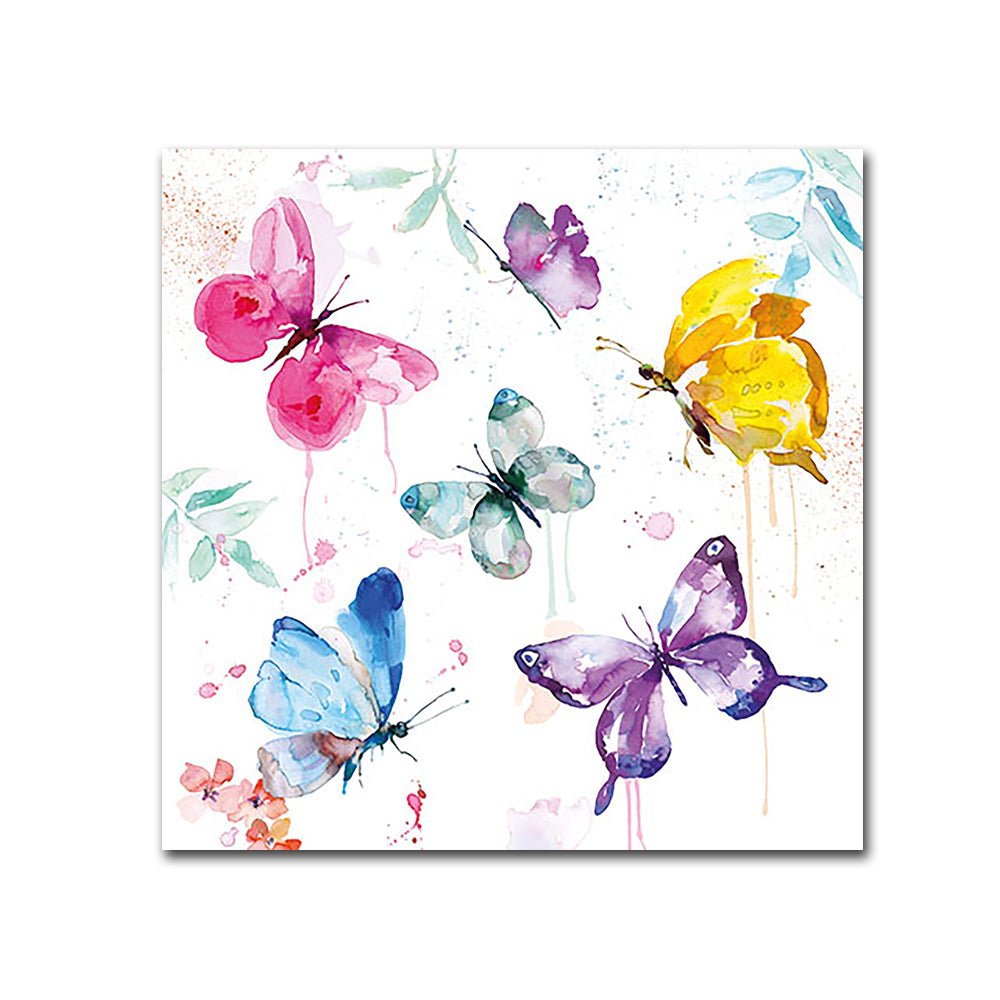 Butterfly Field Paper Beverage Napkins