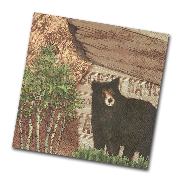 Bear Country Paper Beverage Napkin