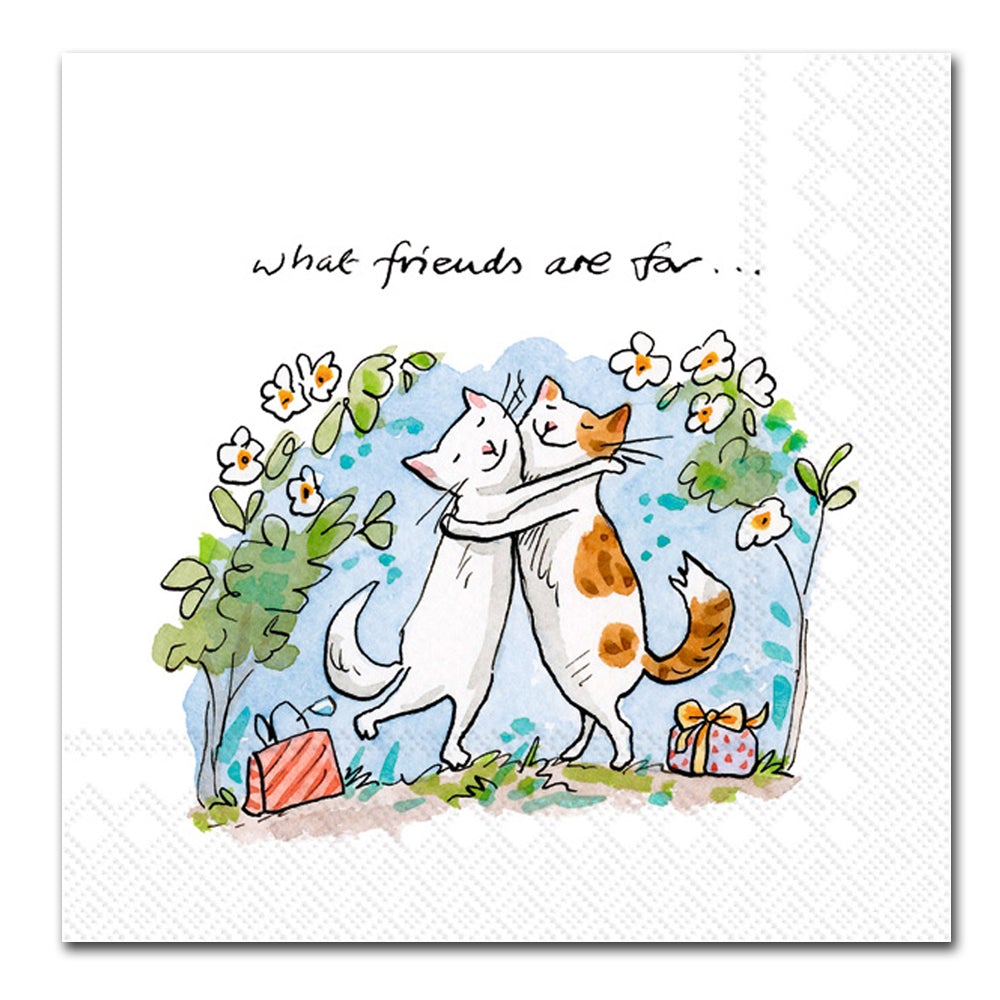 Kitty Cat Friends Paper Luncheon Napkins