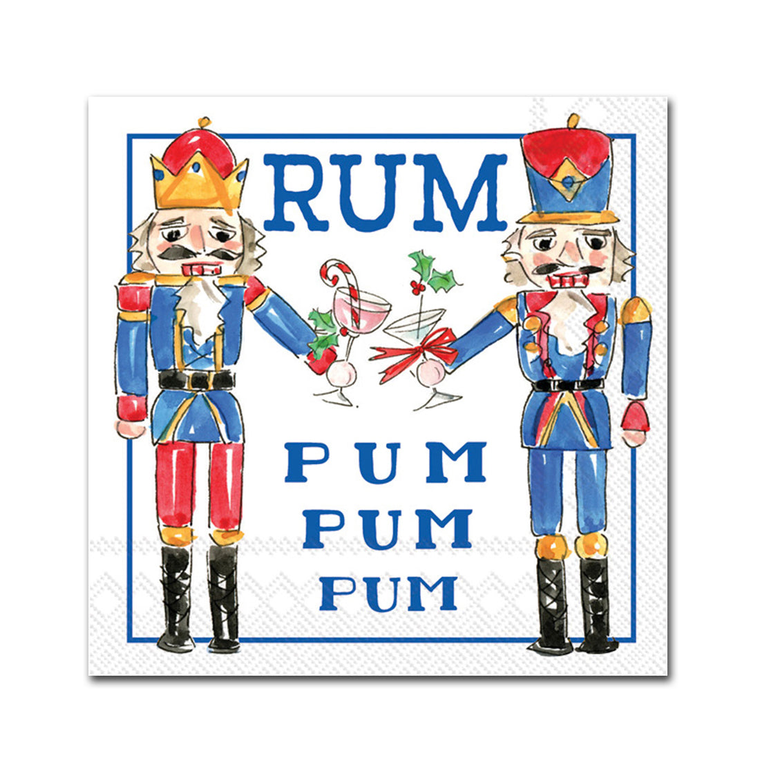 Nutcrackers Rum Pum Pum Paper Beverage Napkins