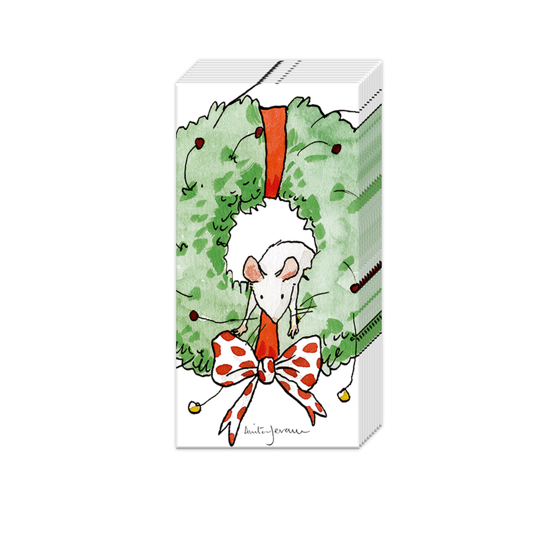 Christmas Mouse Paper Pocket Tissues