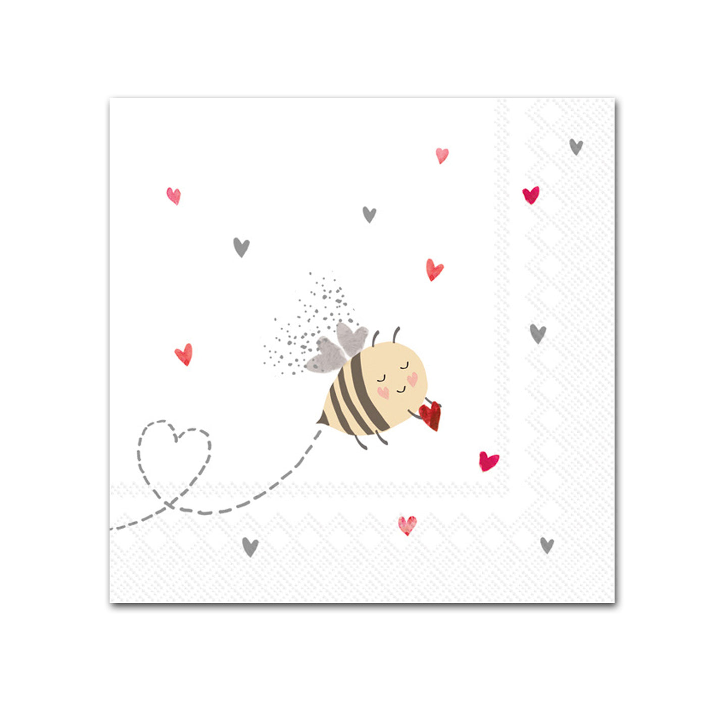 Bee My Valentine Paper Beverage Napkins