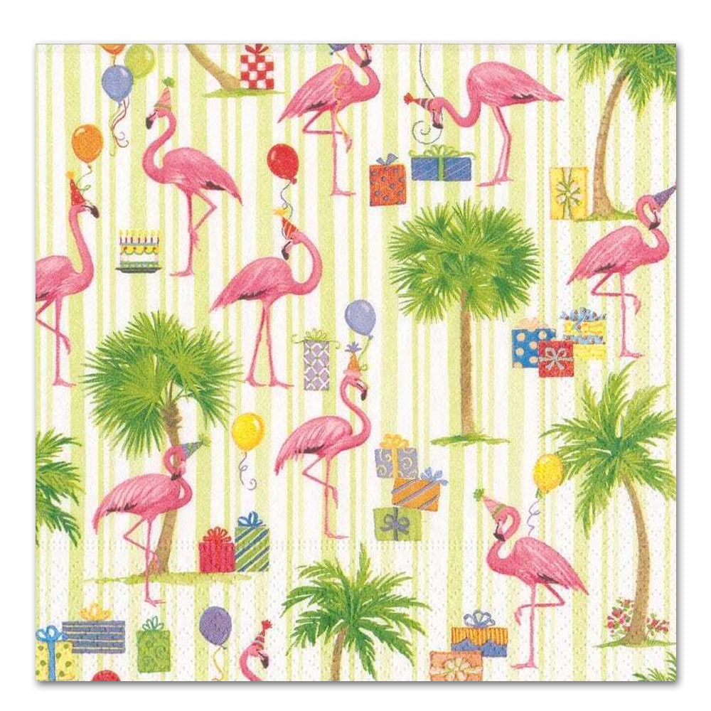 Party flamingos Paper Luncheon Napkins