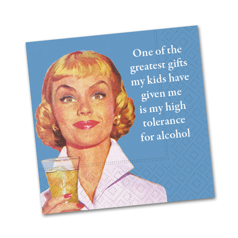 Greatest Gift from Kids, Funny Cocktail Napkins
