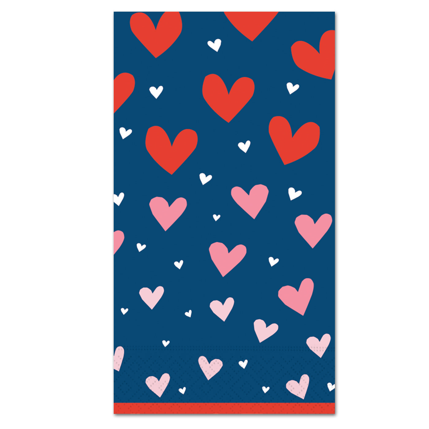 Graphic Hearts Paper Guest Towels