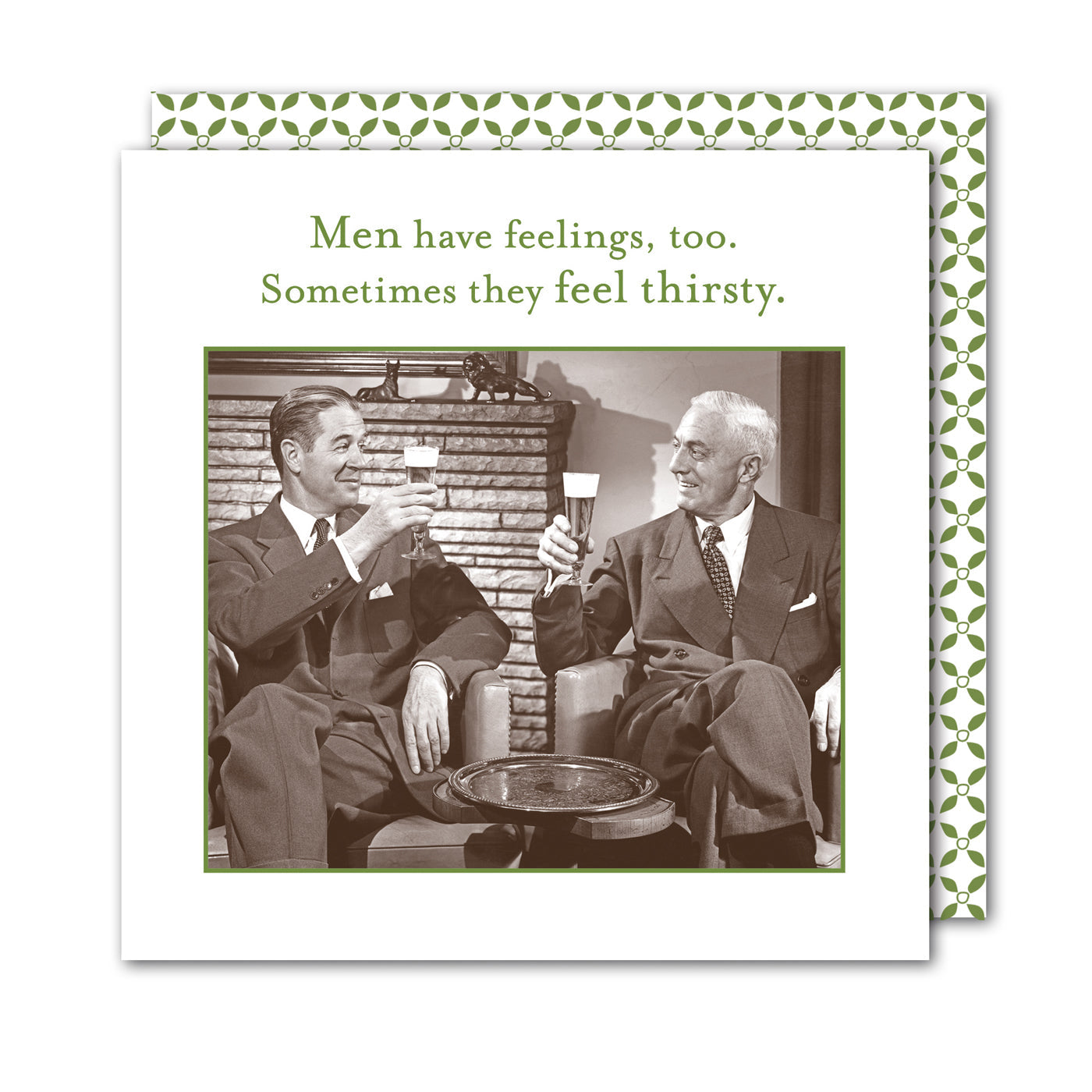 Men Have Feelings Too, Funny Cocktail Napkins by Shannon Martin