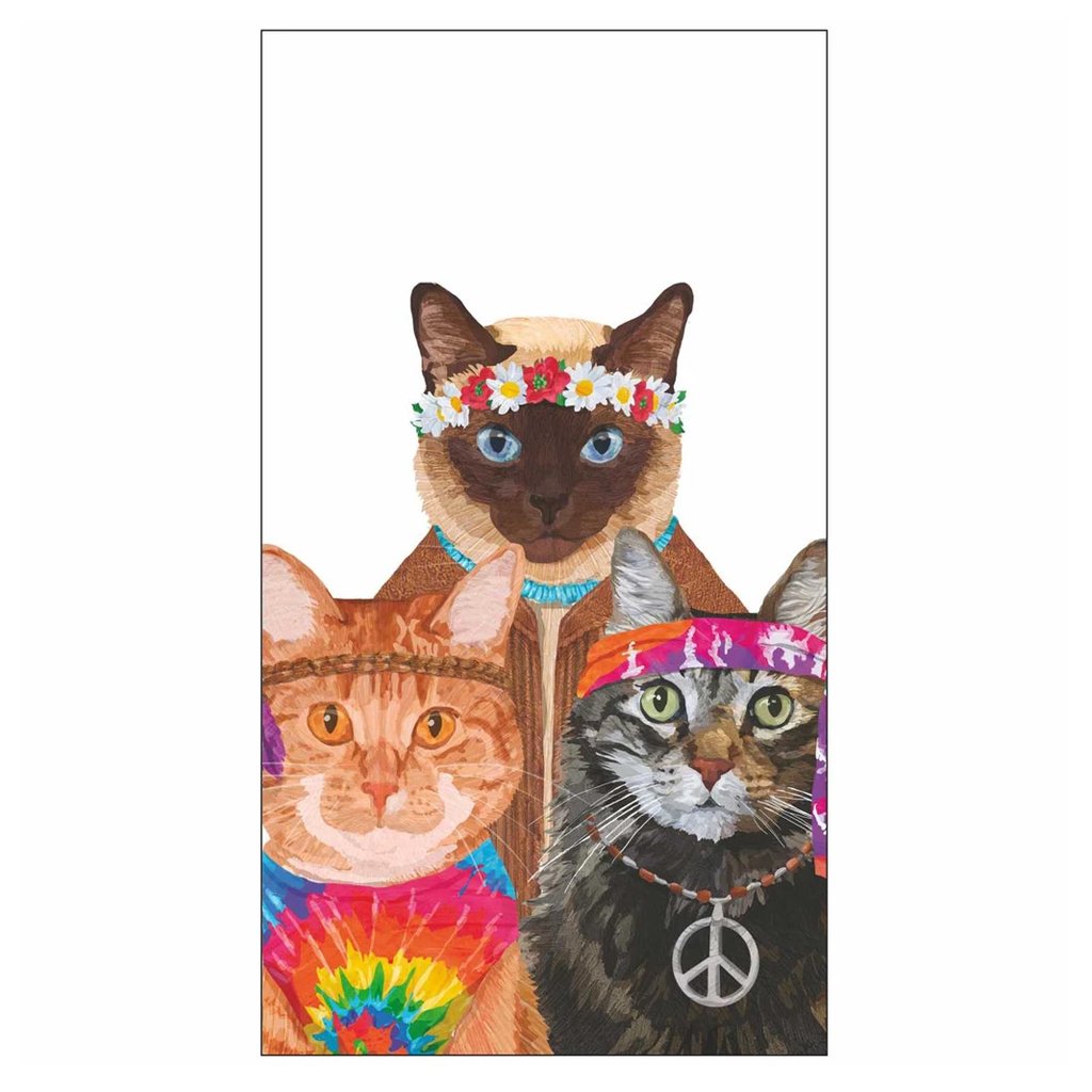 Groovy Cats Paper Guest Towels