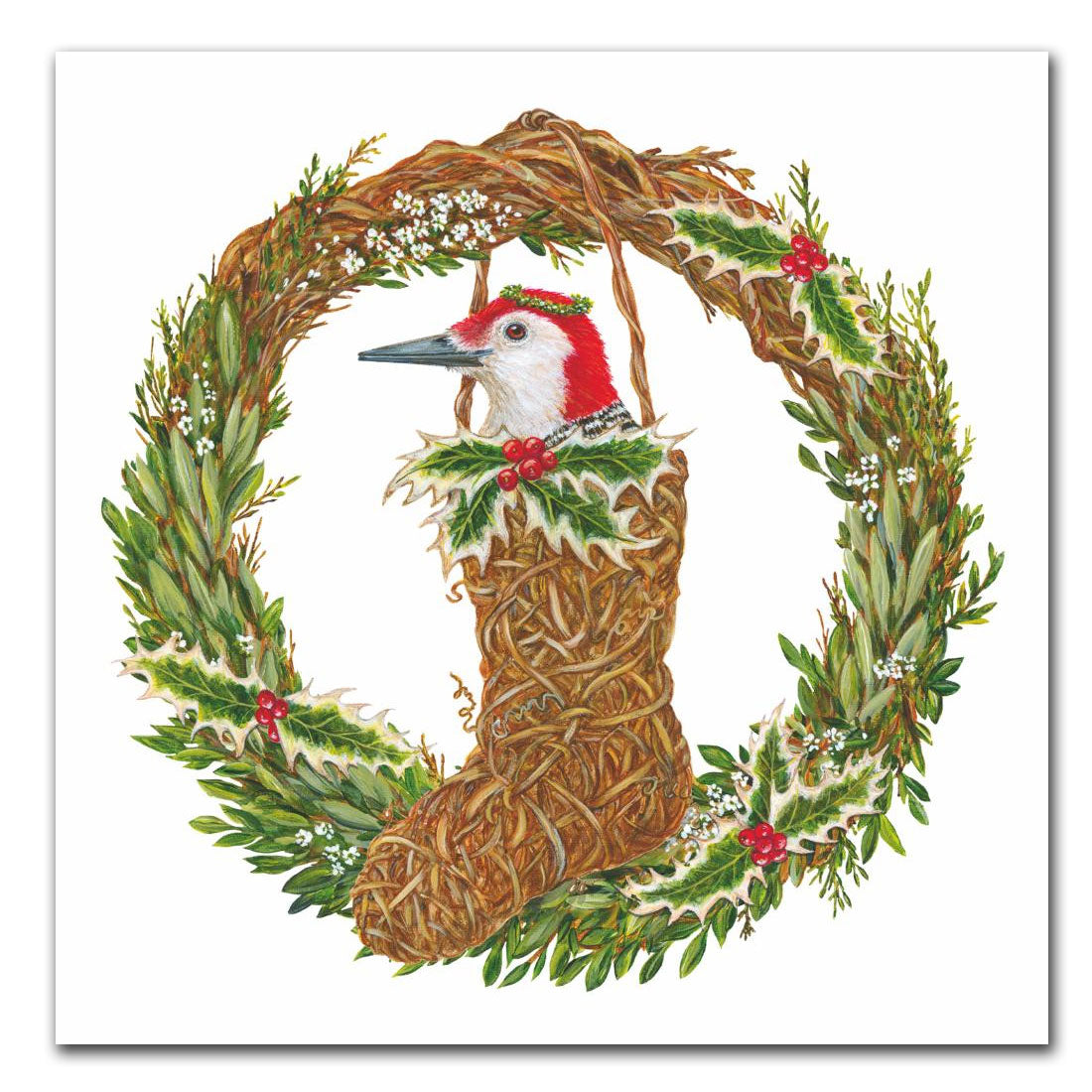 Claudette the Woodpecker Paper Luncheon Napkins by Vicki Sawyer