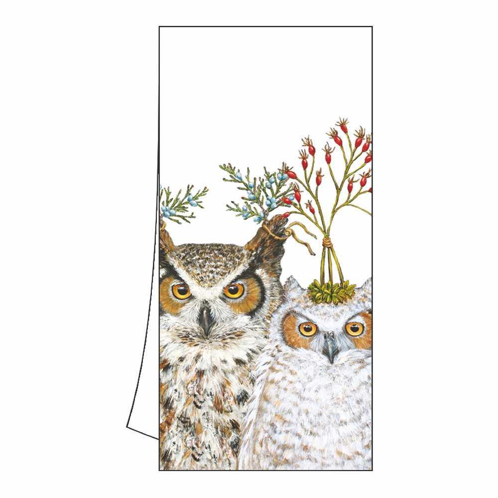 Holiday Hoot Owl Kitchen Towel