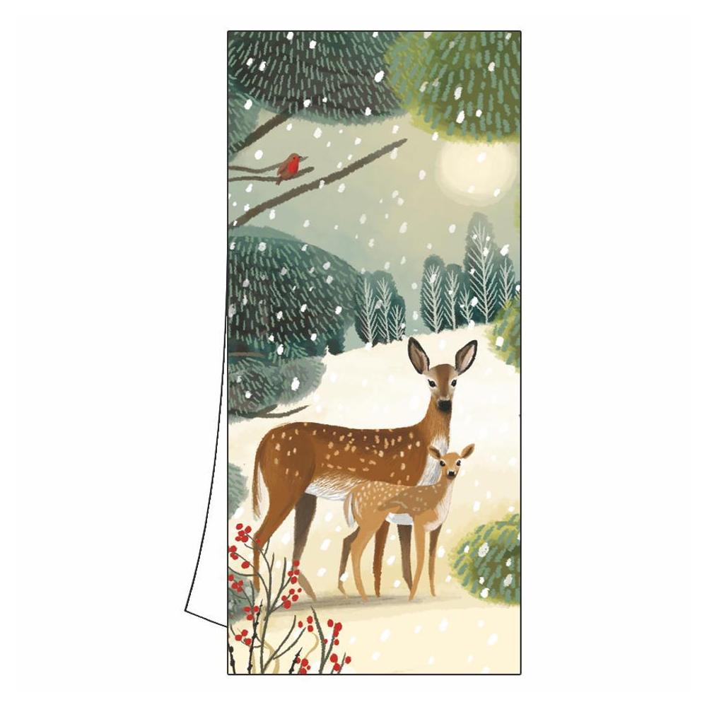 Holiday Meadow Deer Kitchen Towel