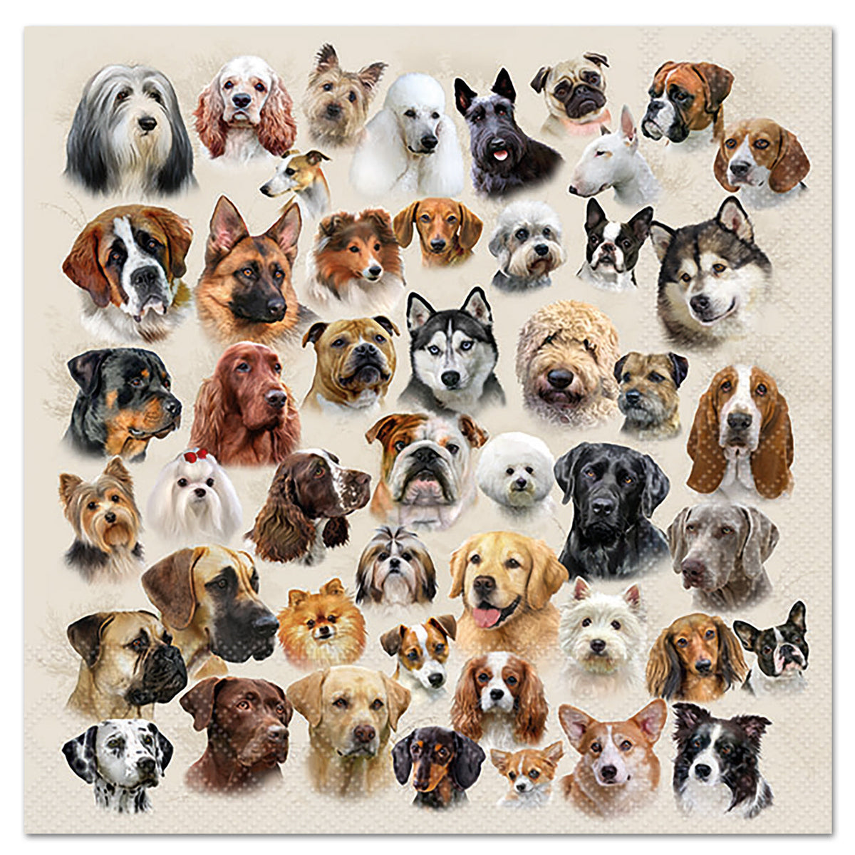 World of Dogs Paper Luncheon Napkins