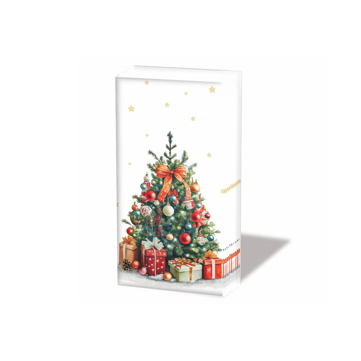 Decorated Christmas Tree Paper Pocket Tissues