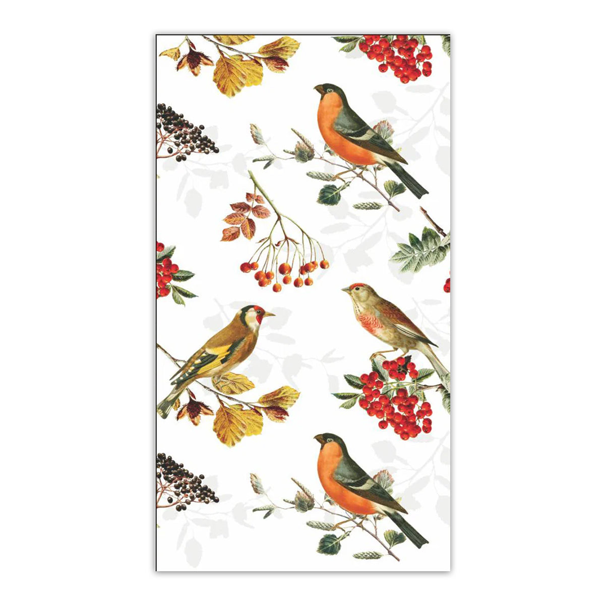 Autumn Birds Paper Guest Towels