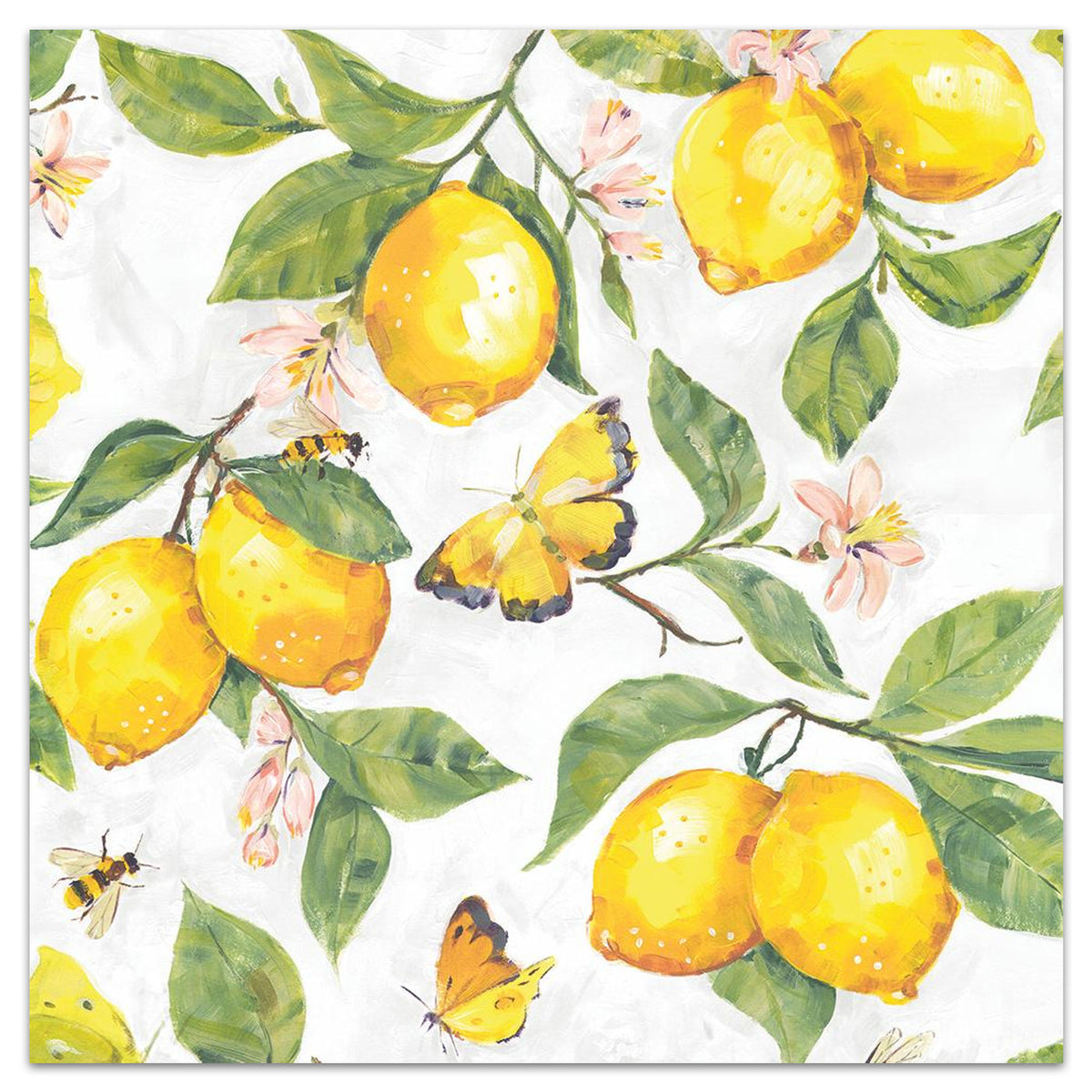 Fresh Lemons Paper Luncheon Napkins