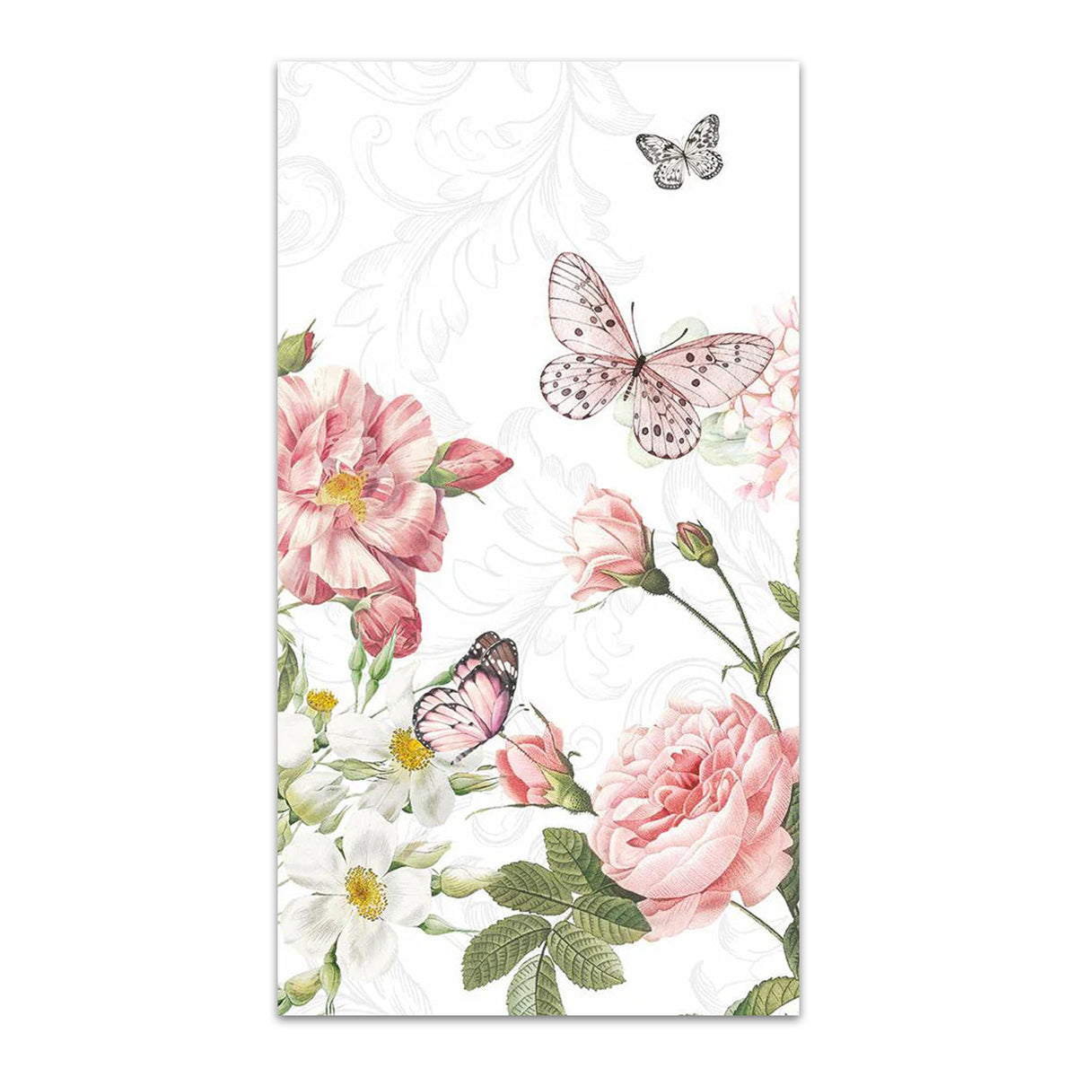 Amelia Garden Blooms Paper Guest Towels - Buffet Napkins