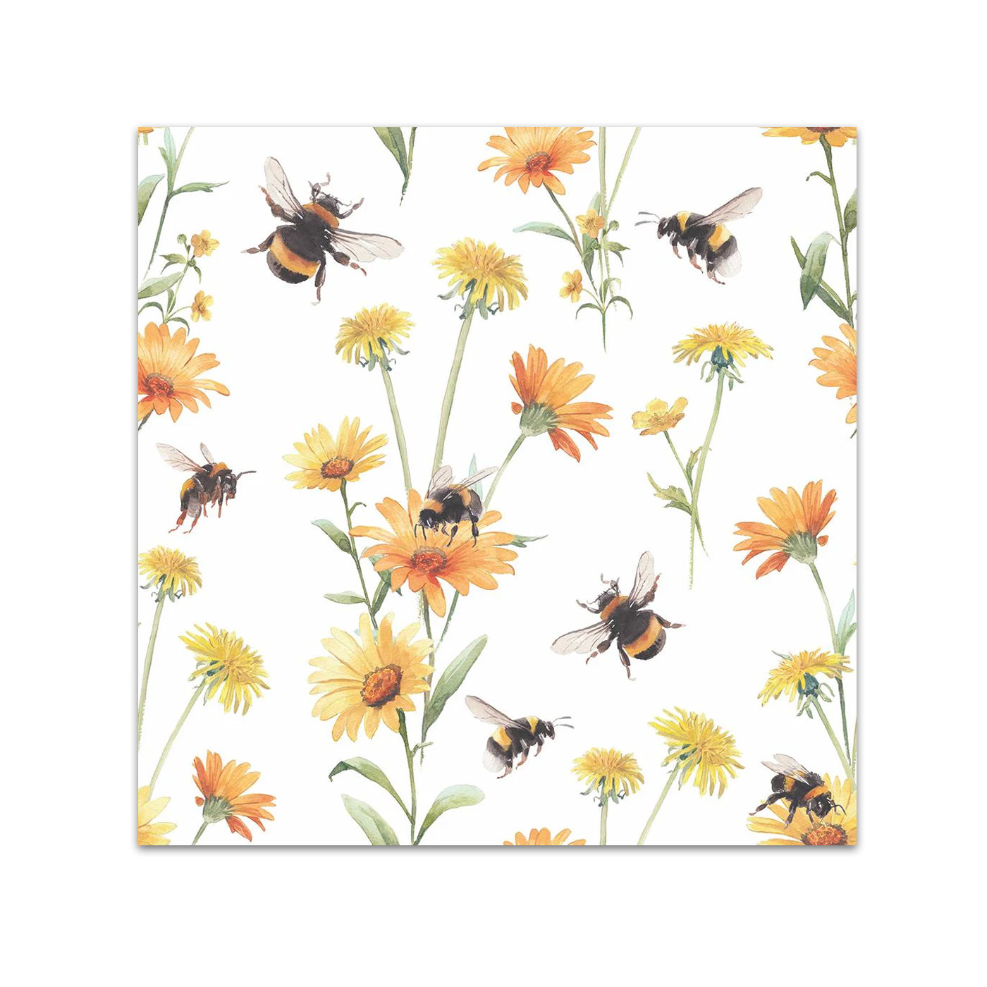 Busy Bees Paper Beverage Napkins