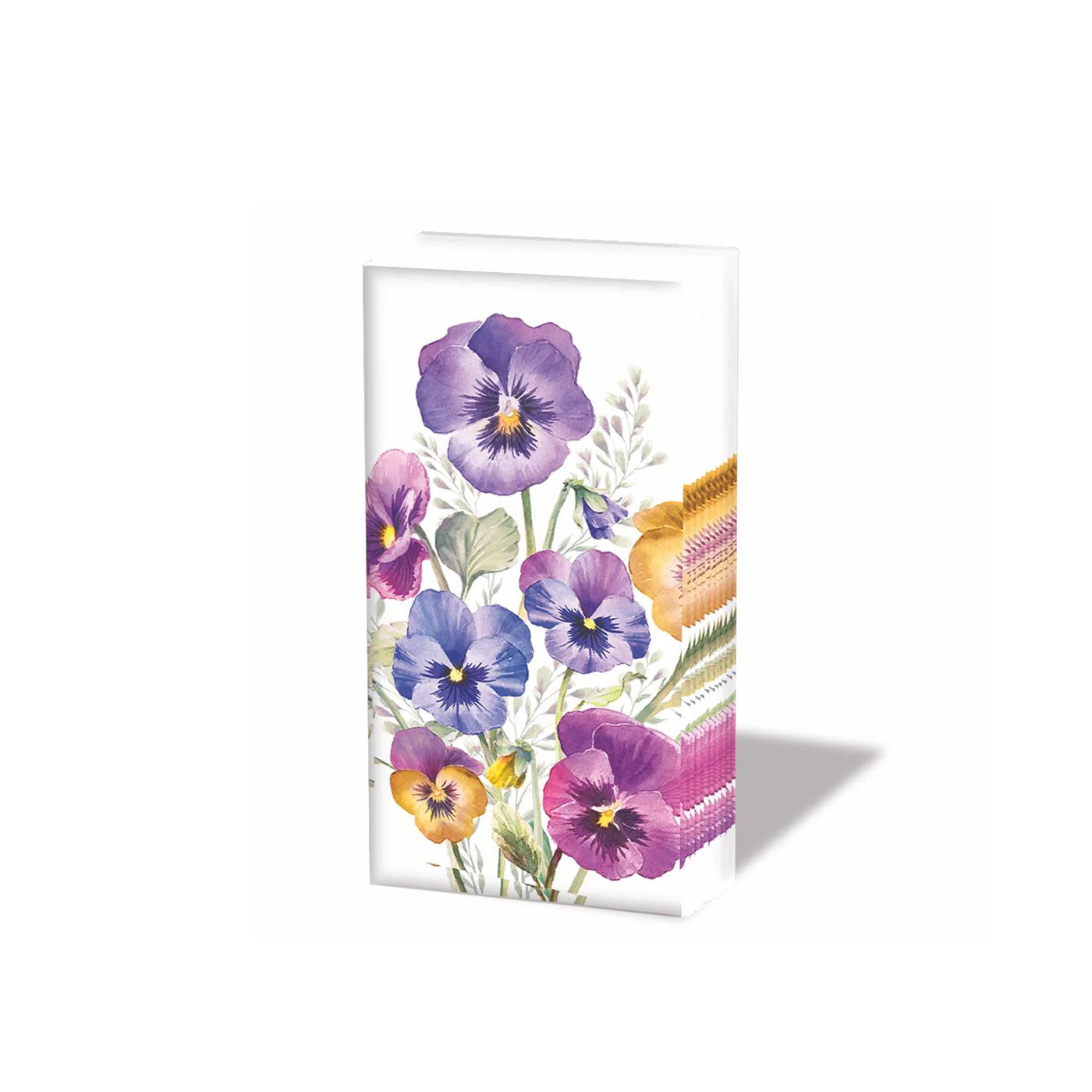 Pansies All Over Paper Pocket Tissues