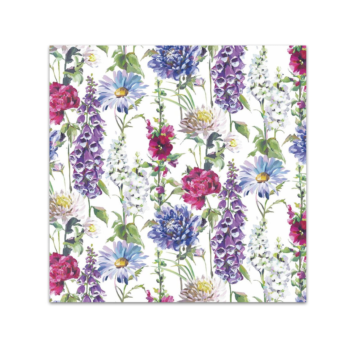 Flower Tendrils Paper Beverage Napkins