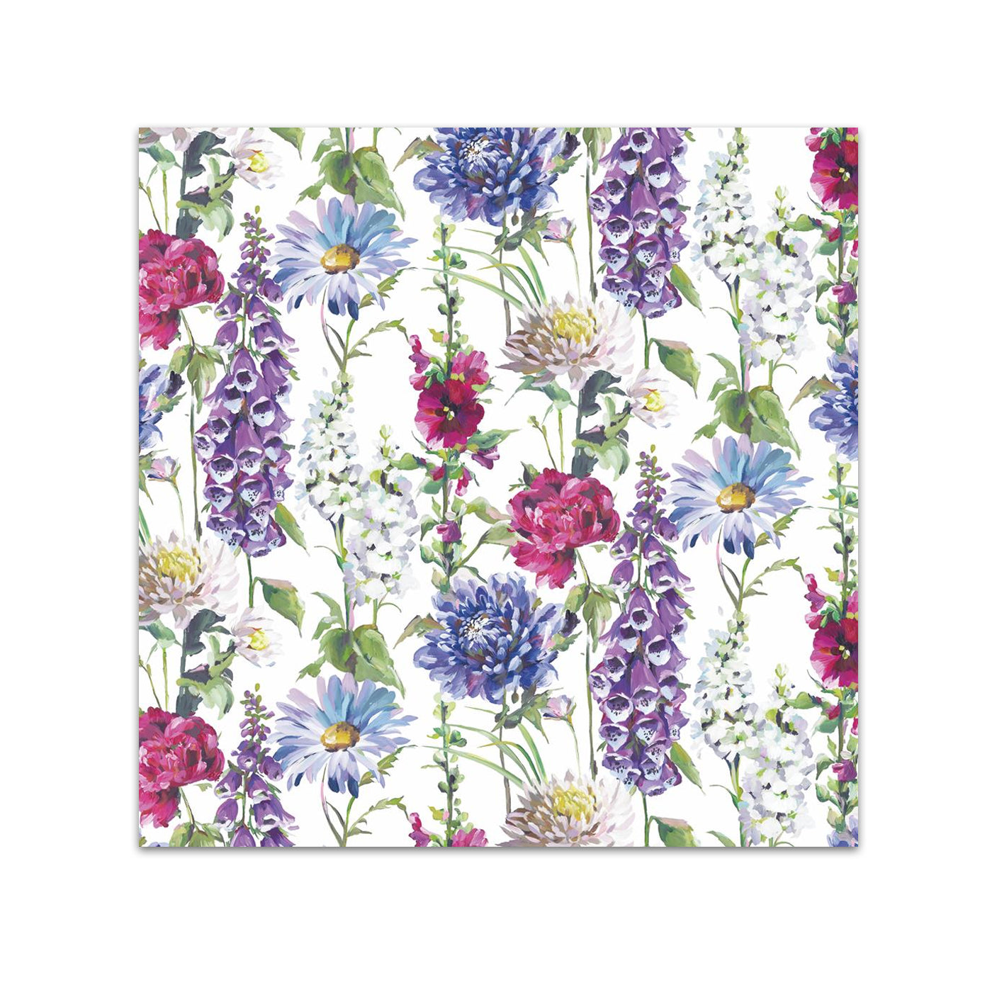Flower Tendrils Paper Beverage Napkins