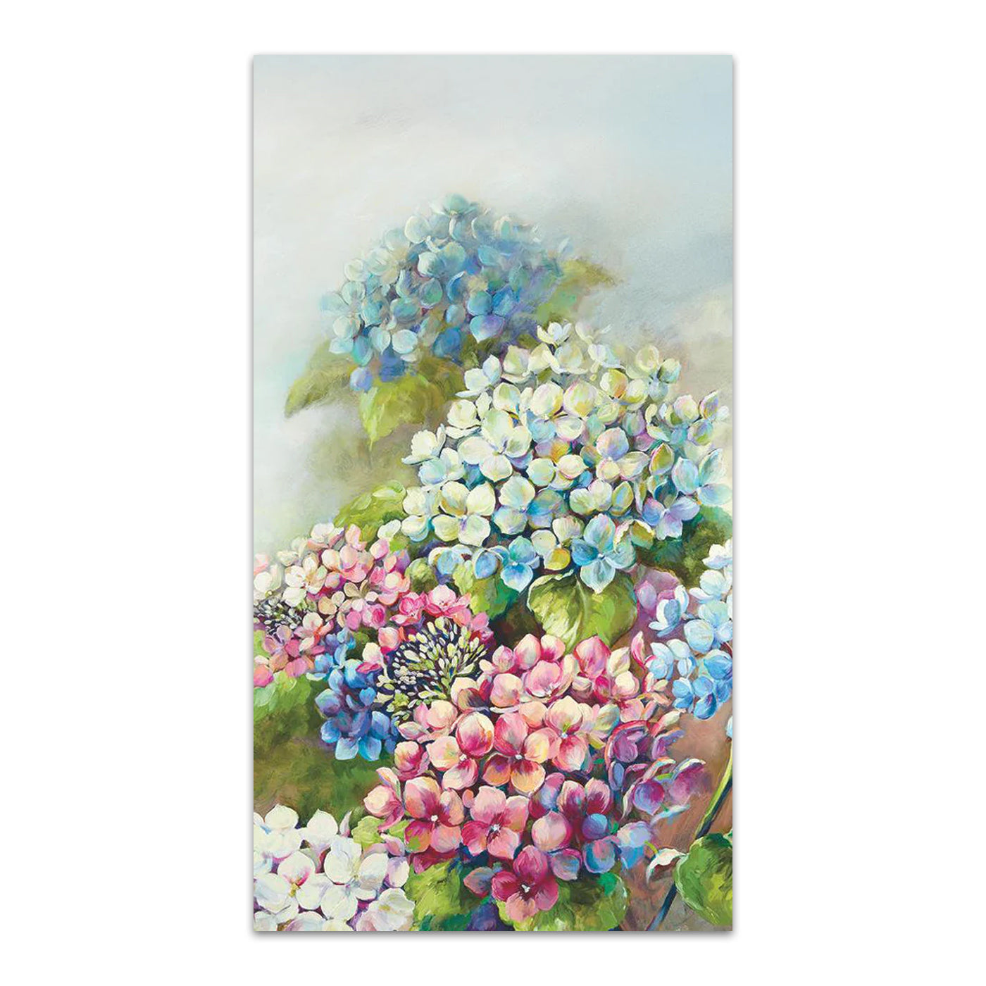 Hydrangea Shades Paper Guest Towels - Buffet Napkins
