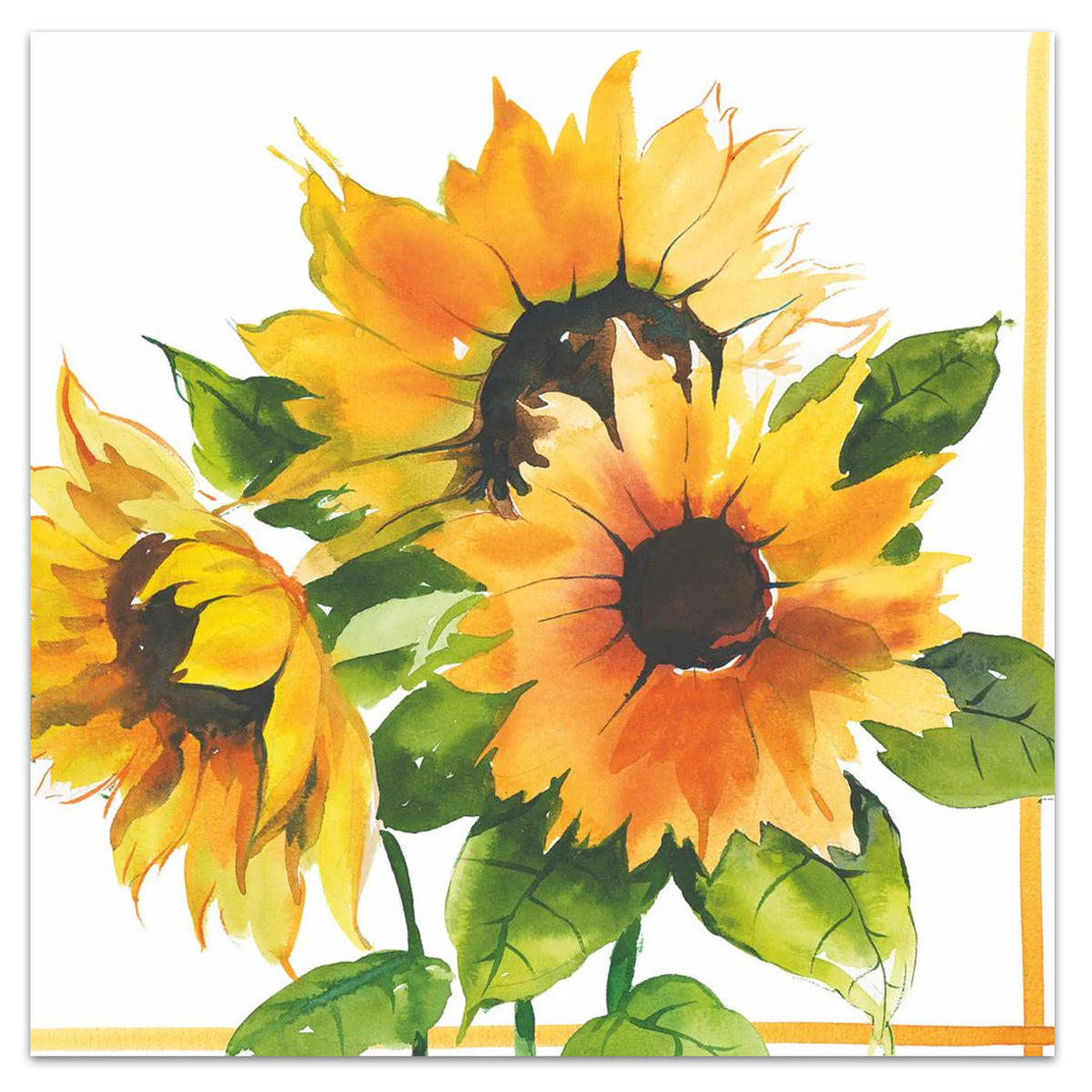 Girasoli Sunflowers Paper Luncheon Napkins