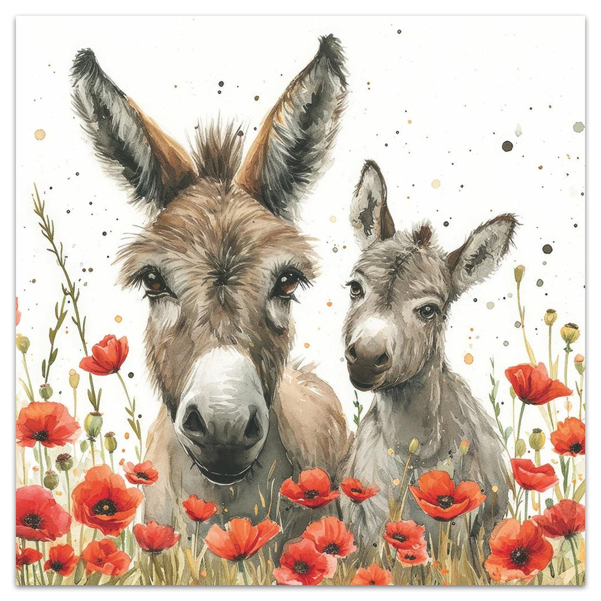 Lilly & Lou Donkeys Paper Luncheon Napkins