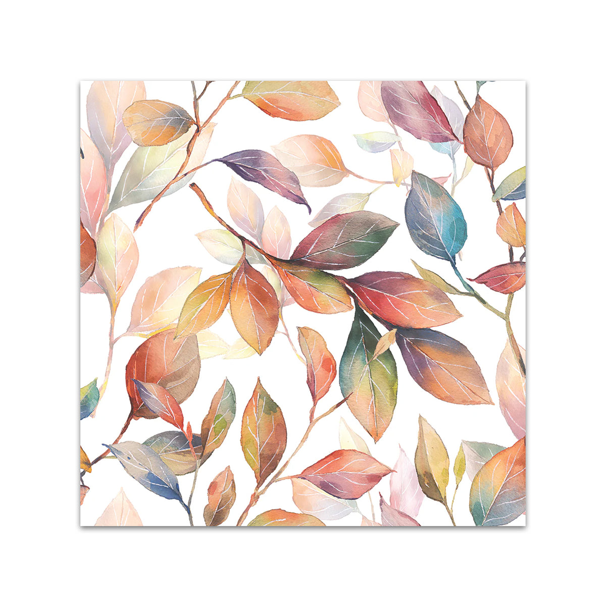 Blanket of Autumn Leaves Paper Beverage Napkins