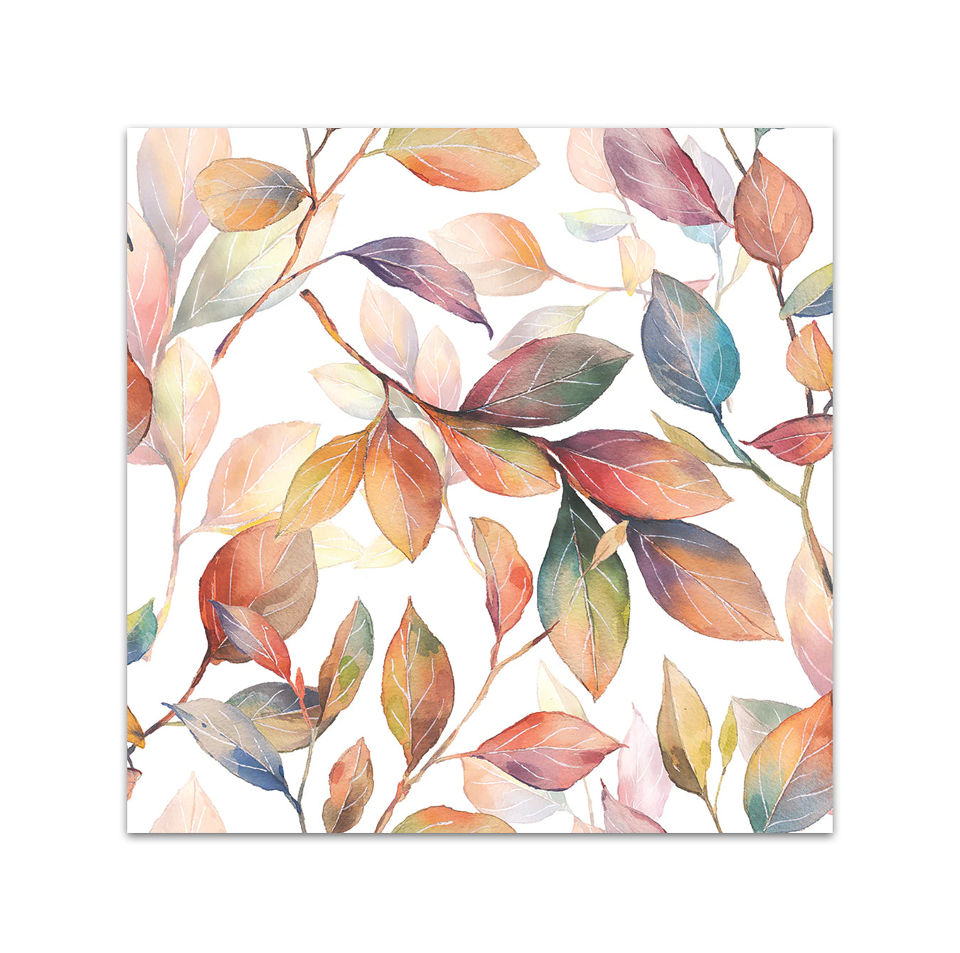 Blanket of Autumn Leaves Paper Beverage Napkins