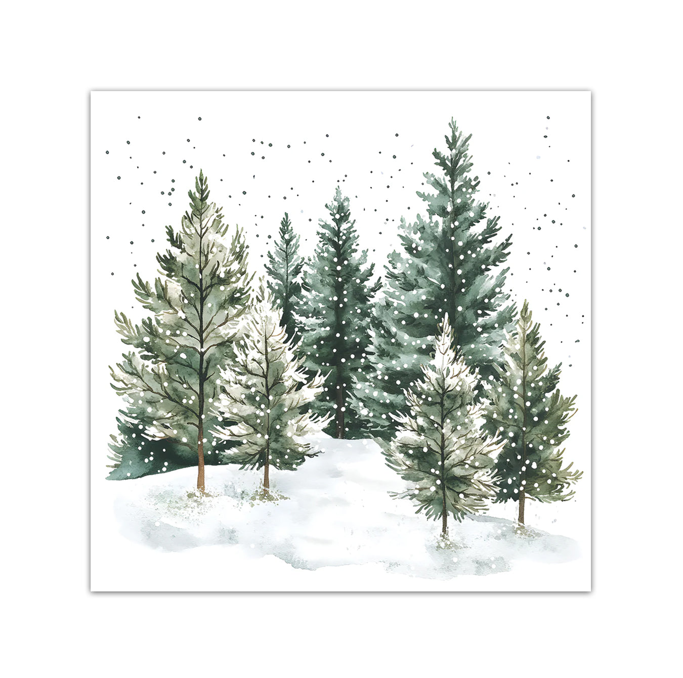 Whispering Pines Paper Beverage Napkins