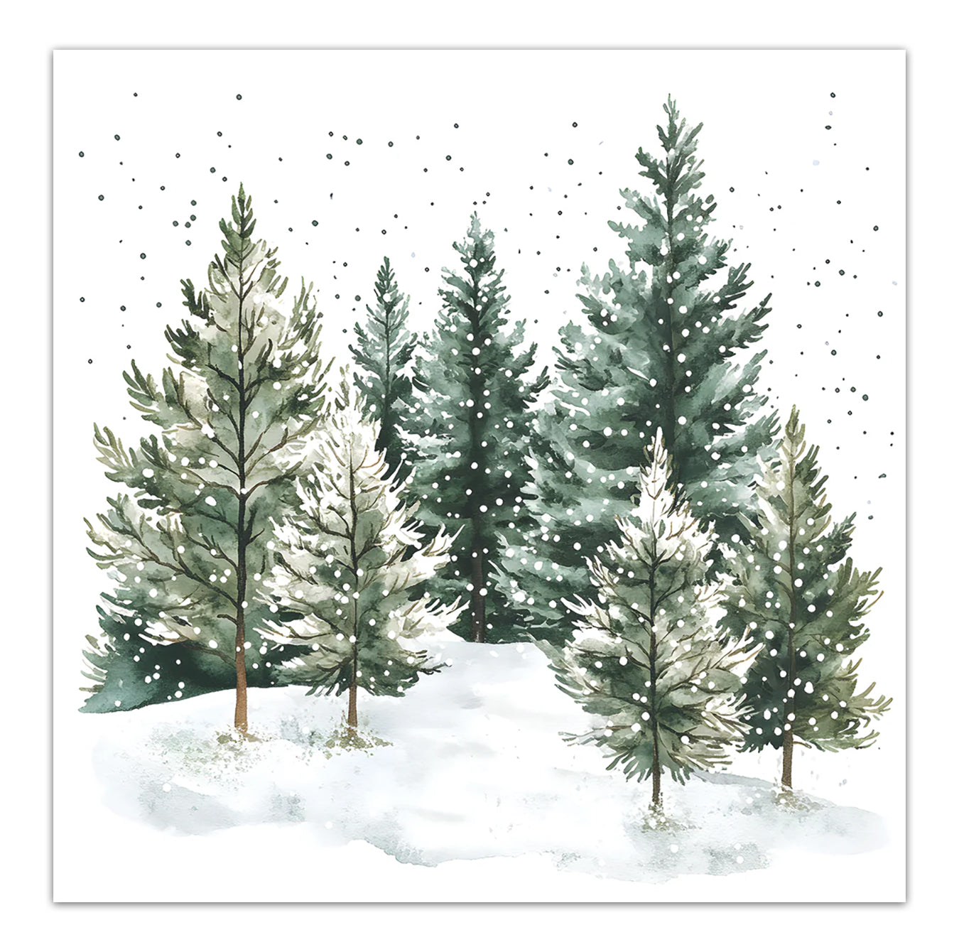 Whispering Pines Paper Luncheon Napkins