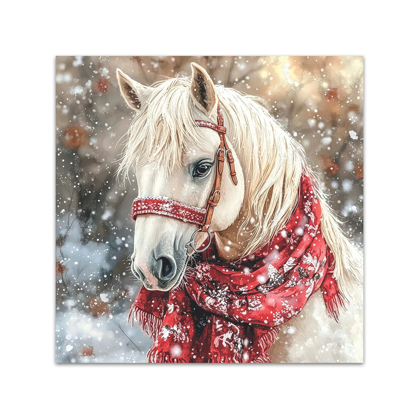Holiday Horse Paper Beverage Napkins