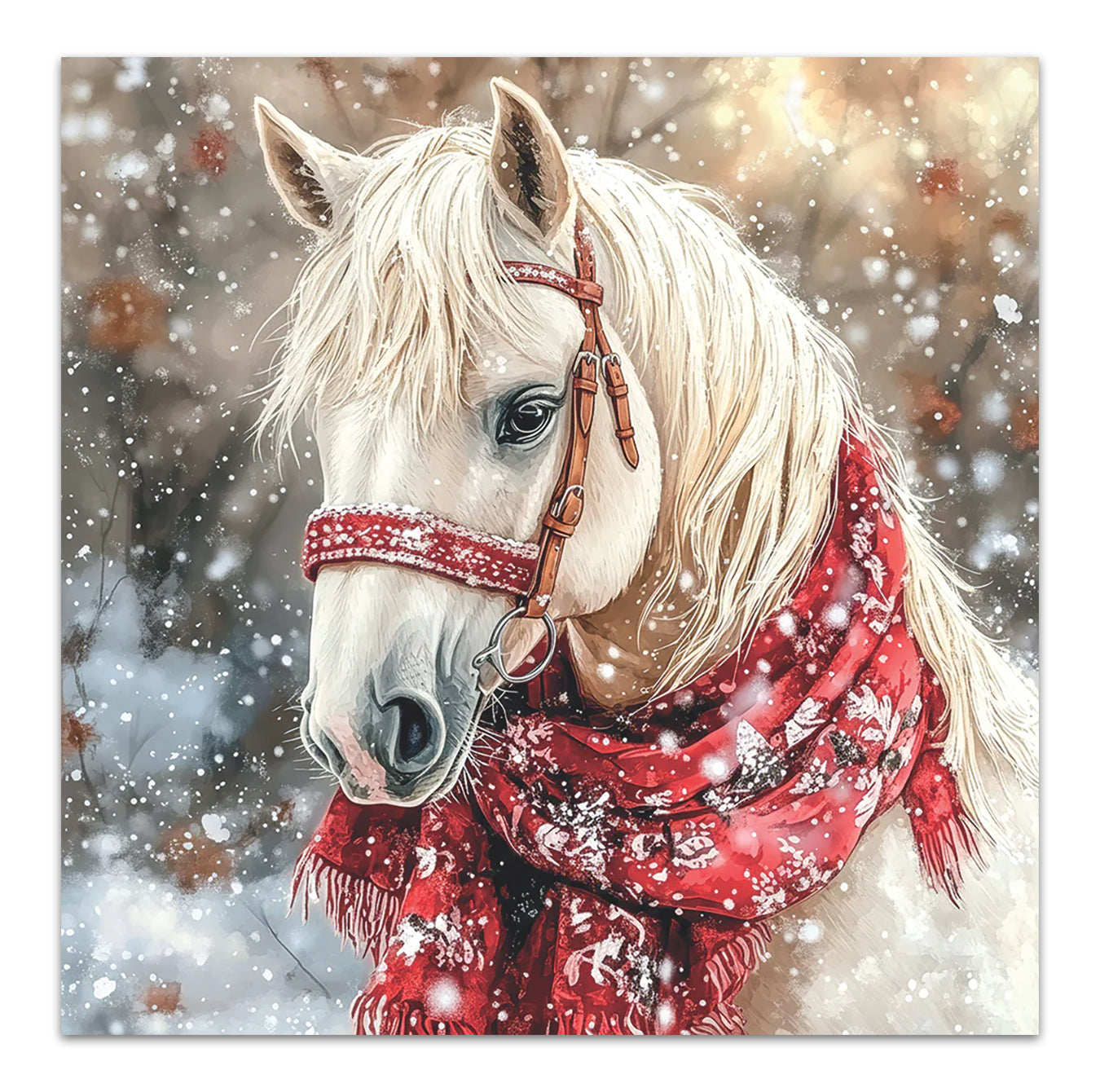 Holiday Horse Paper Luncheon Napkins