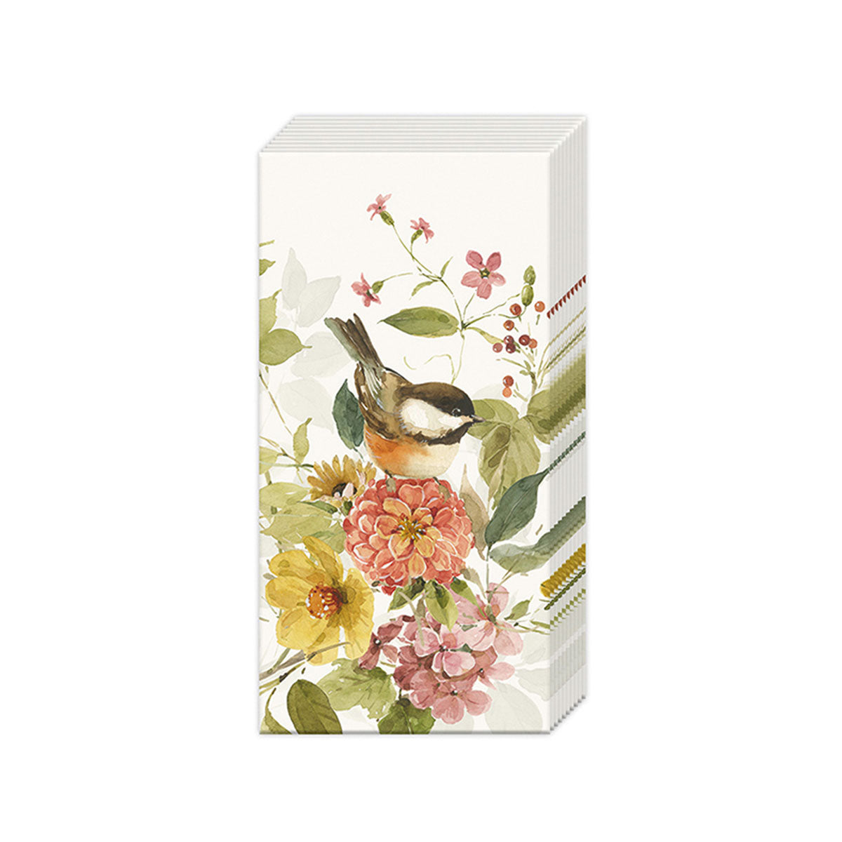 Blessed Bird & Flowers Paper Pocket Tissues