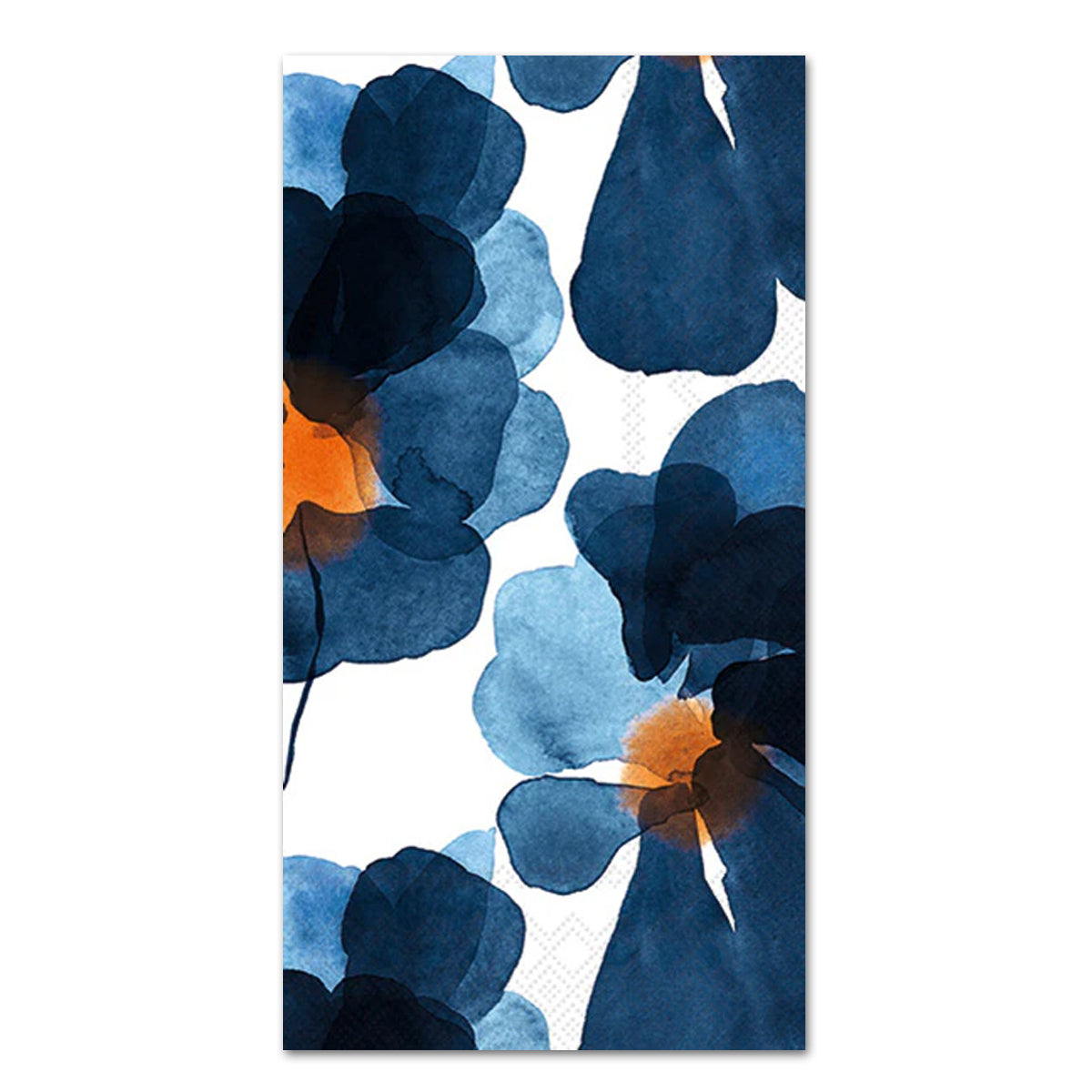 Valssi Blue Blossoms Paper Guest Towels - Buffet Napkins