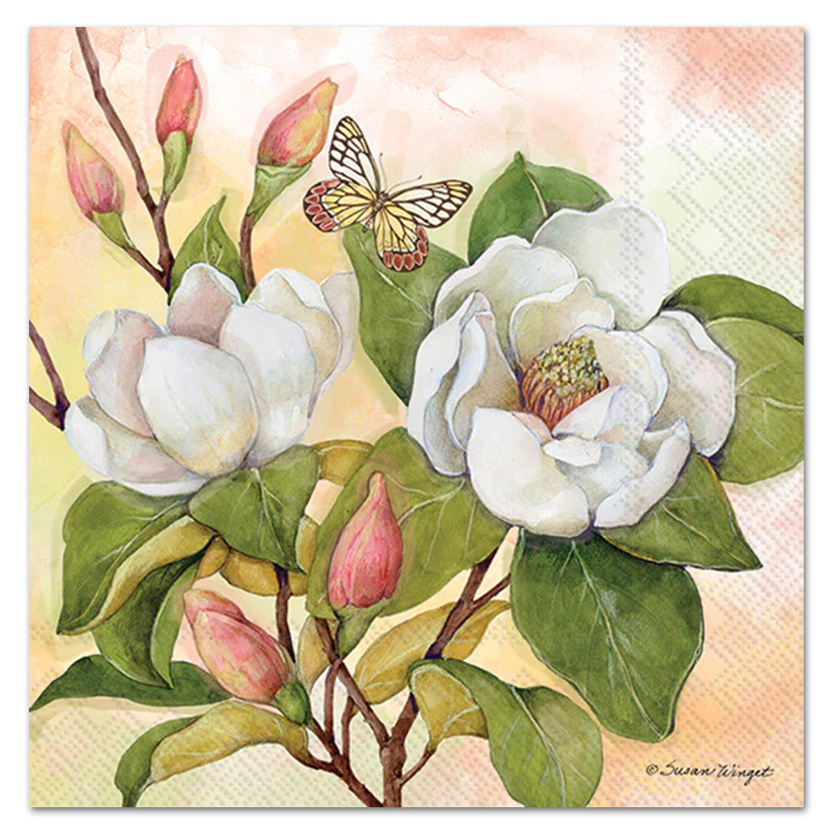 Magnolia Grace Paper Luncheon Napkins