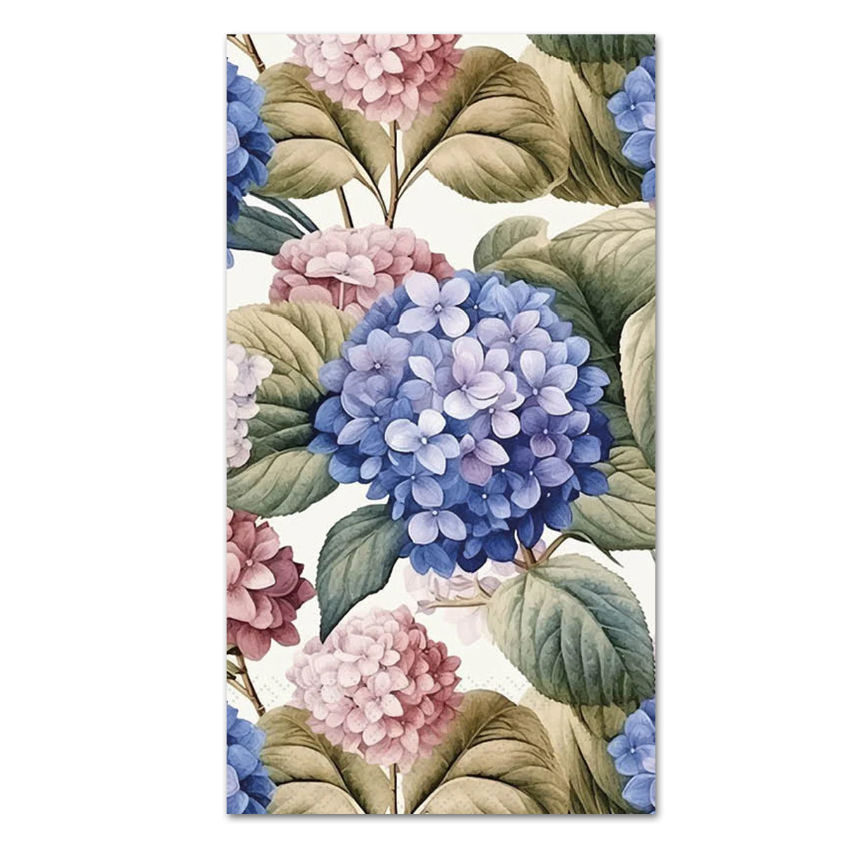 Painted Hydrangea Paper Guest Towels - Buffet Napkins