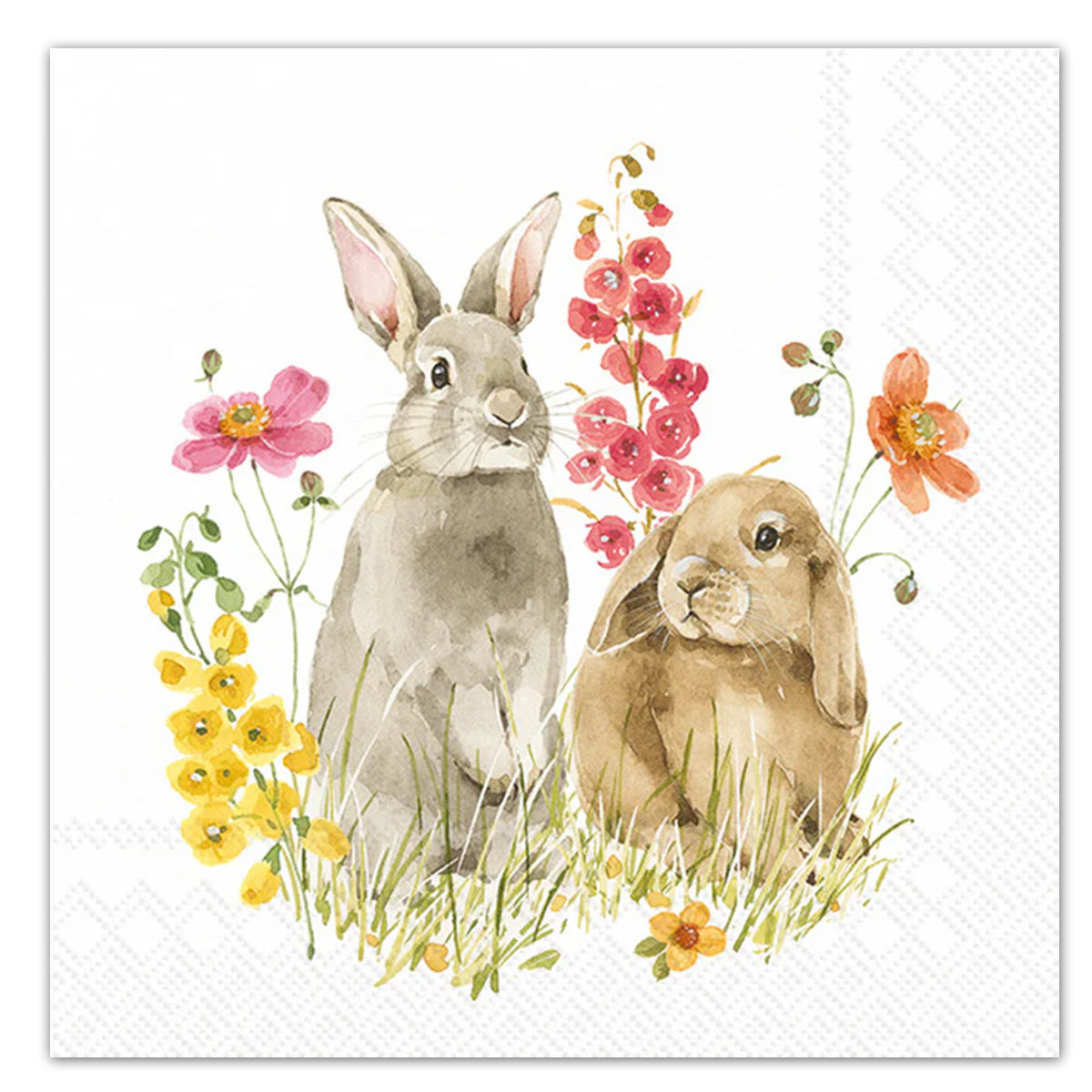 Hop On Spring Bunnies Paper Luncheon Napkins