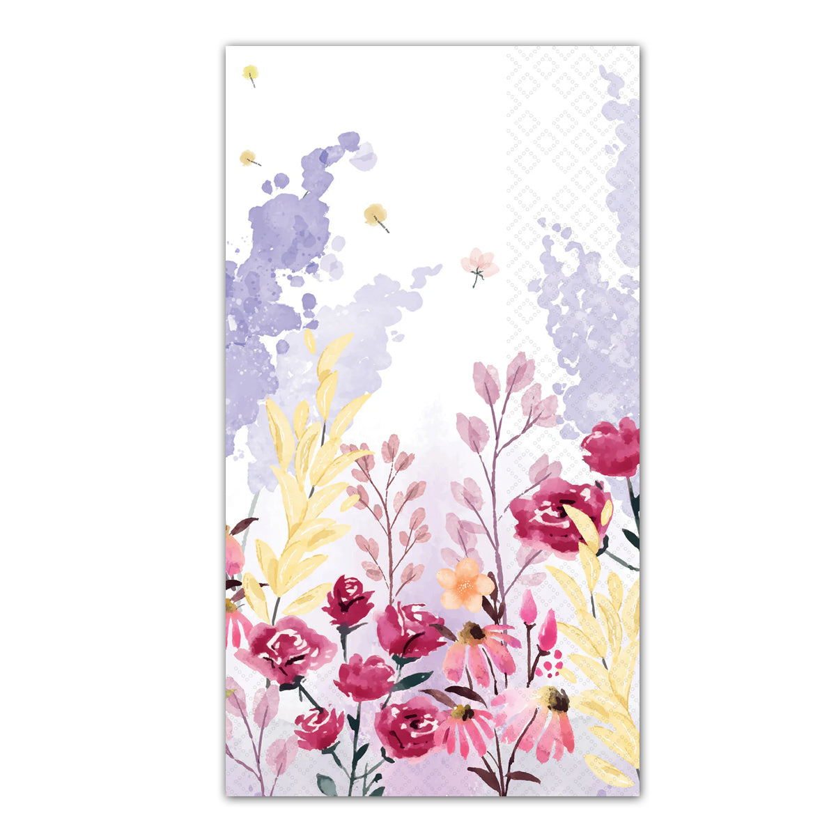 Watercolor Flowerfield Paper Guest Towels - Buffet Napkins