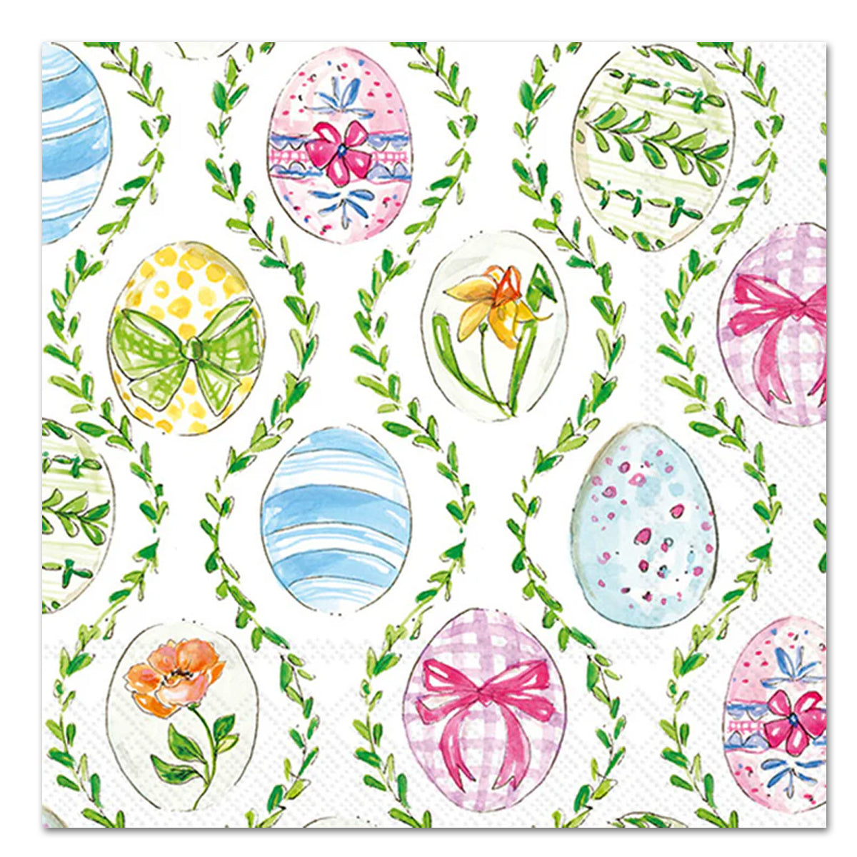 Easter Bunny Eggs Paper Luncheon Napkins
