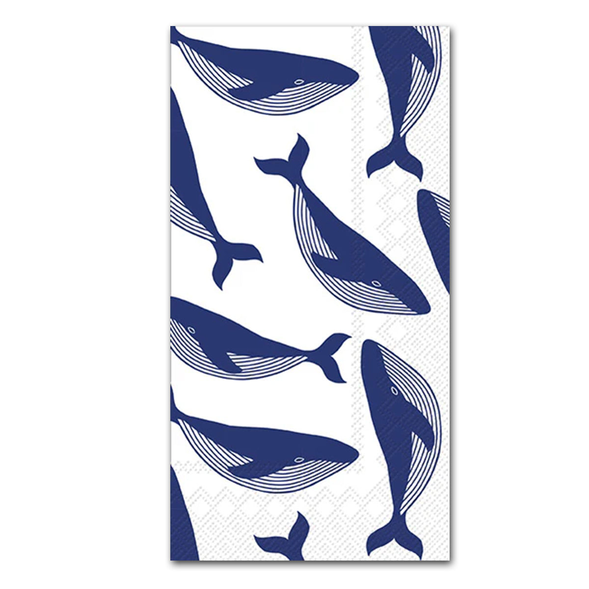 Blue Whales Paper Guest Towels - Buffet Napkins