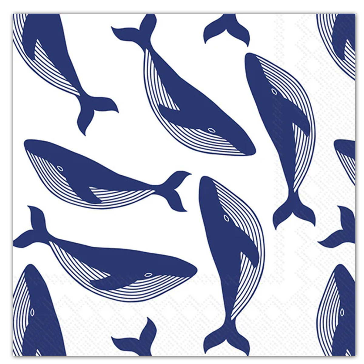 Blue Whales Paper Luncheon Napkins
