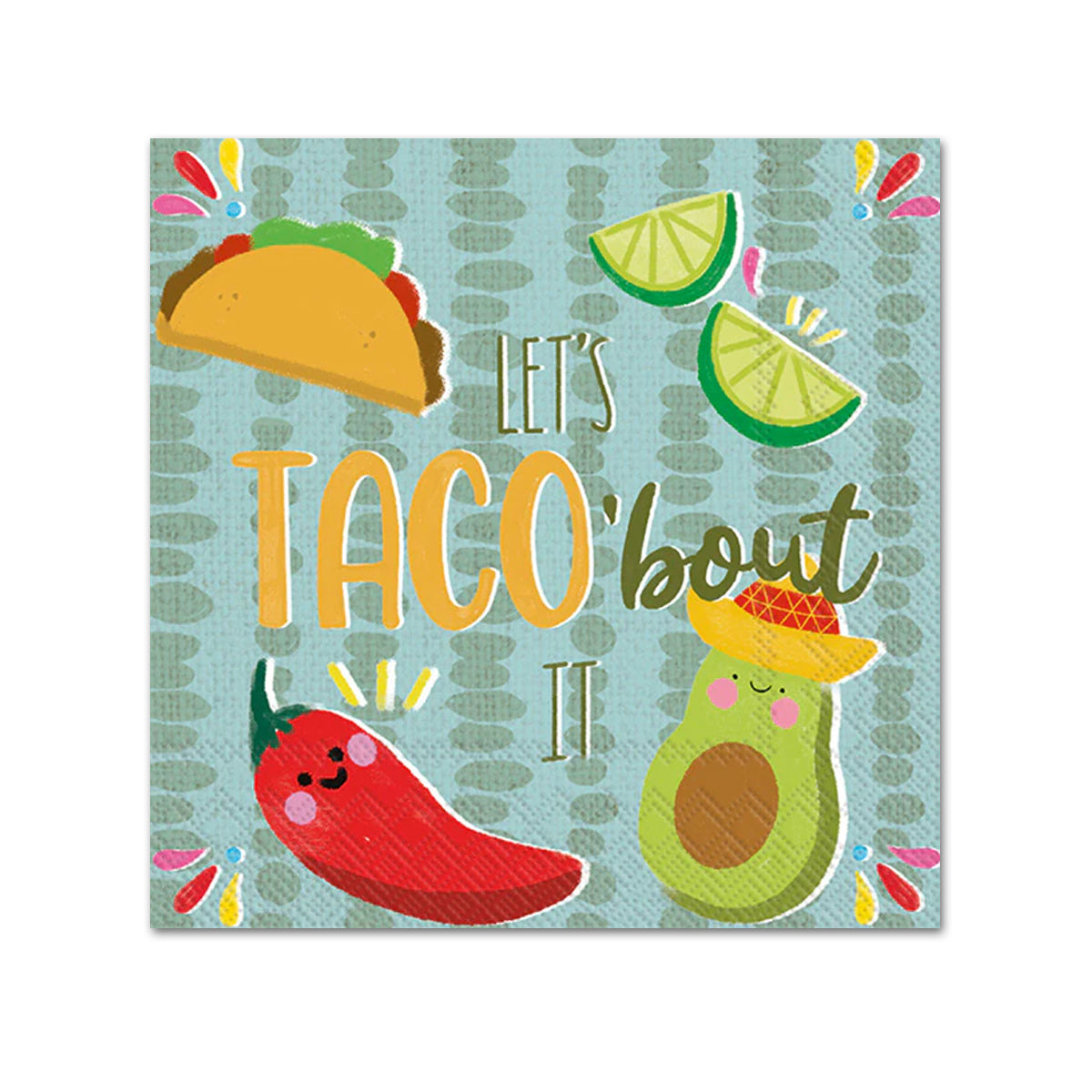 Taco Bout It Paper Beverage Napkins