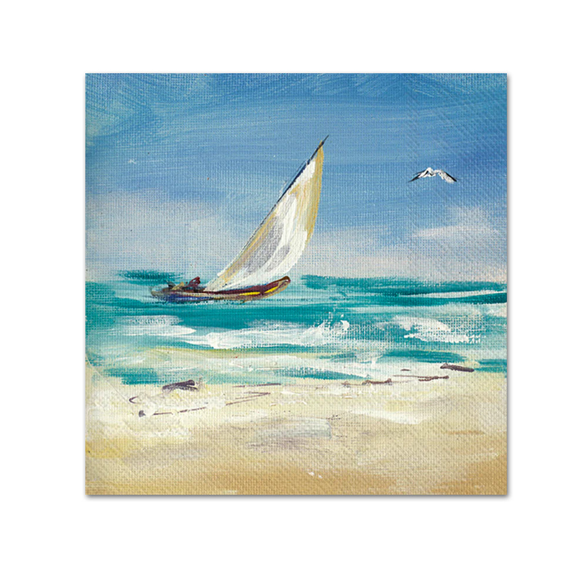 Summer Sailing Paper Beverage Napkins