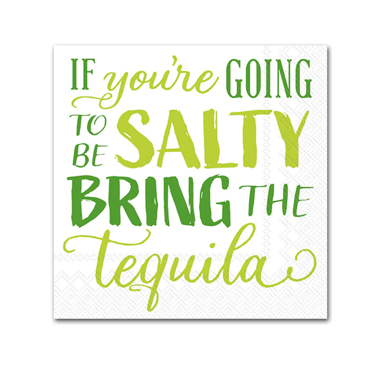 Salty Funny Paper Cocktail Napkins