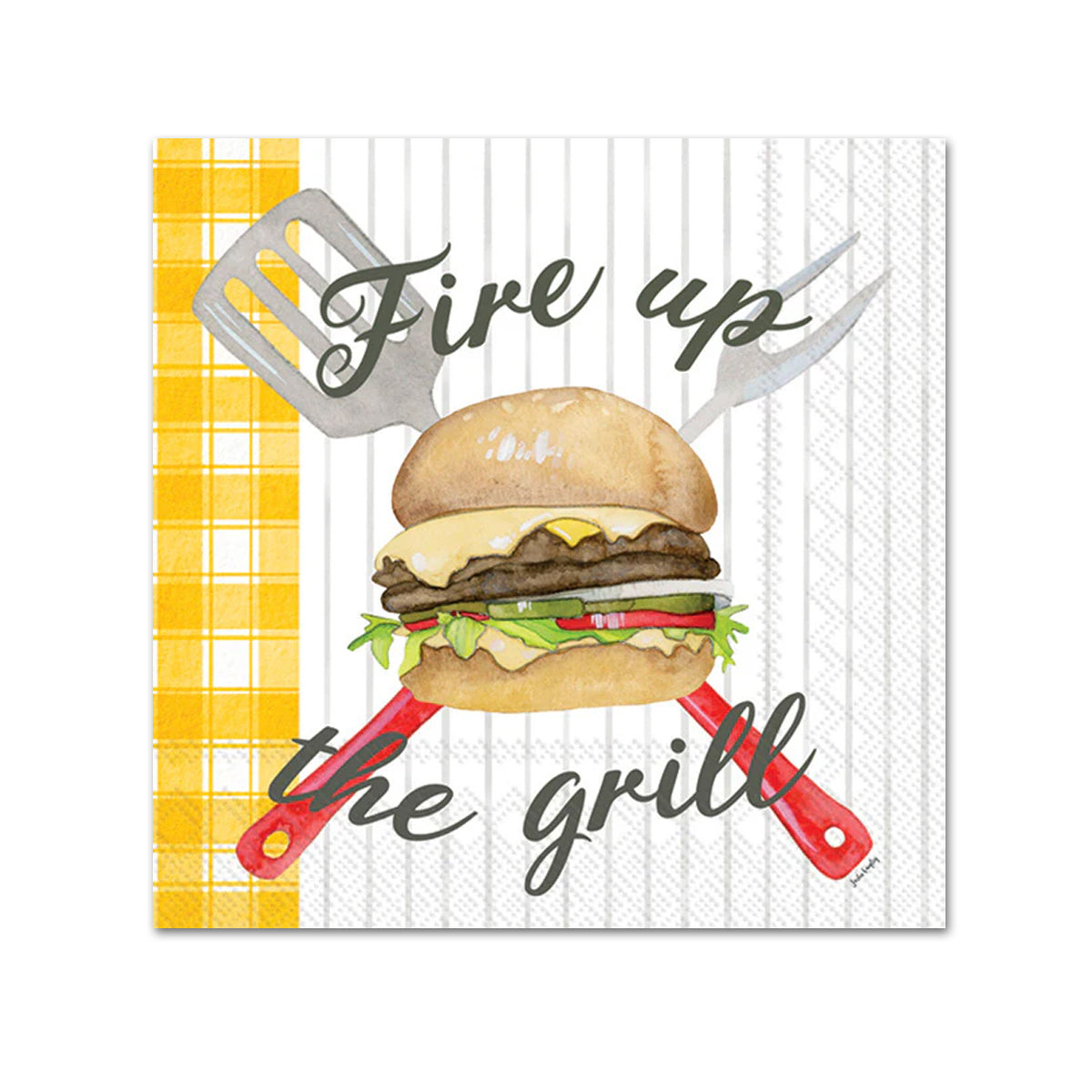 Fire Up the Grill Paper Beverage Napkins
