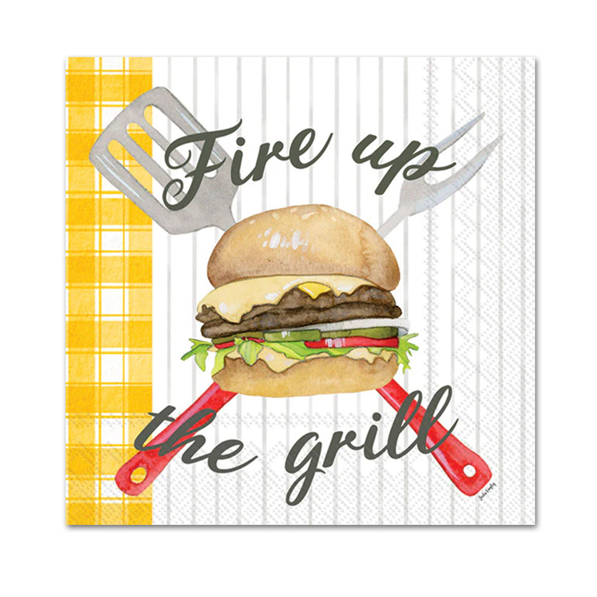 Fire Up the Grill Paper Beverage Napkins
