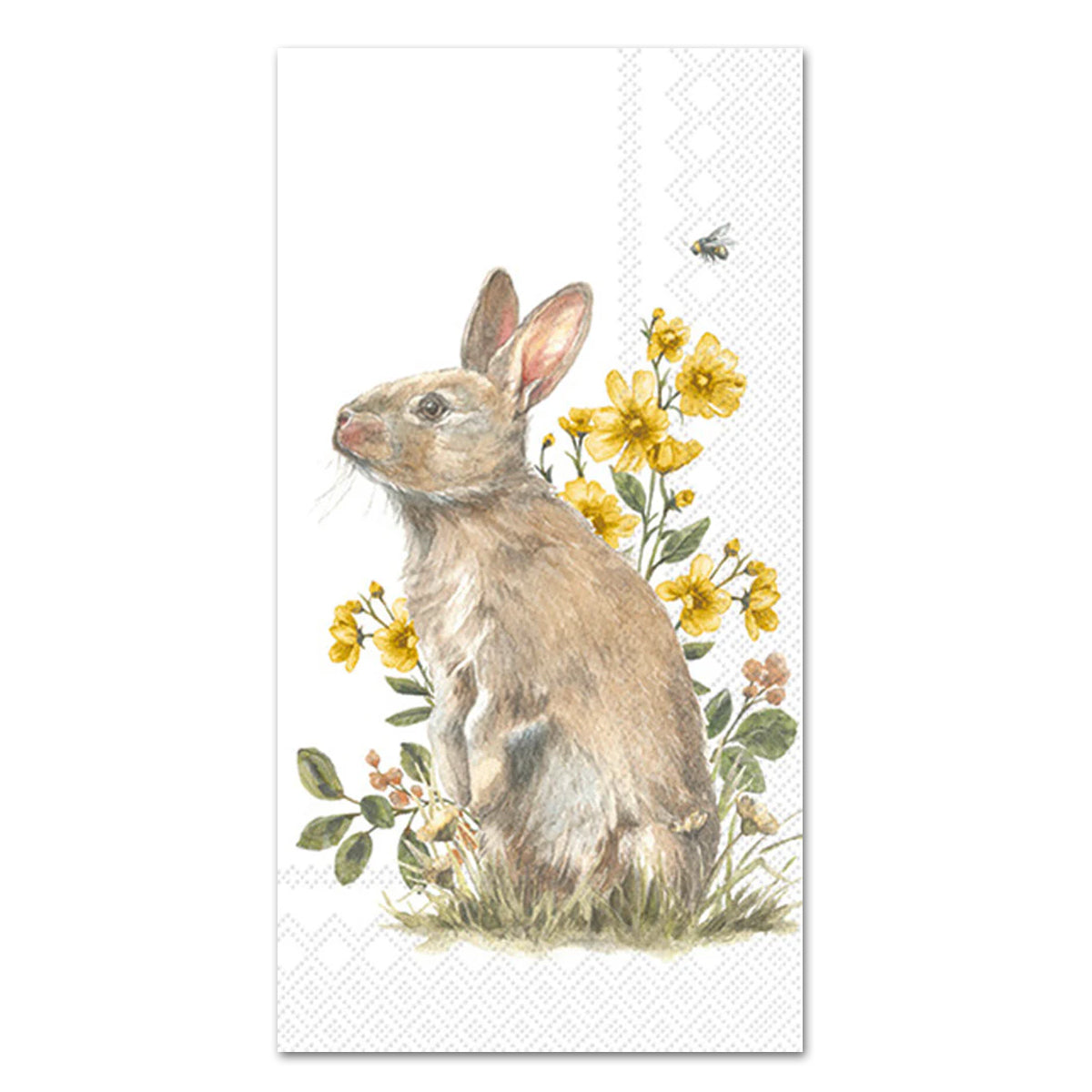 Garden Bunny Paper Guest Towels - Buffet Napkins