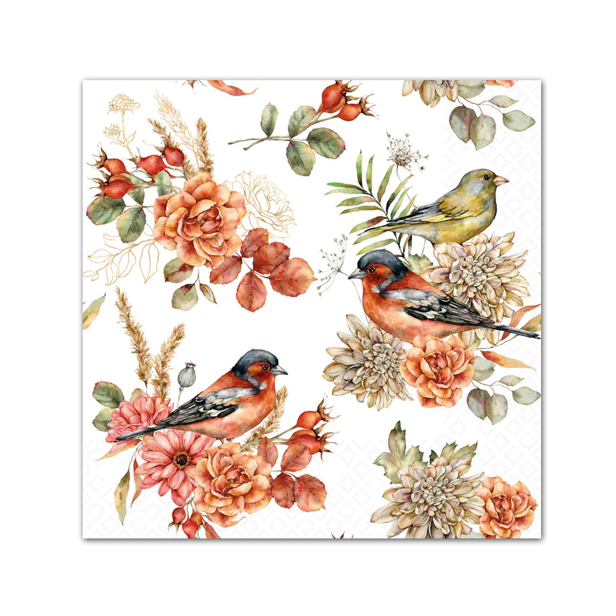 Bird Song Paper Beverage Napkins