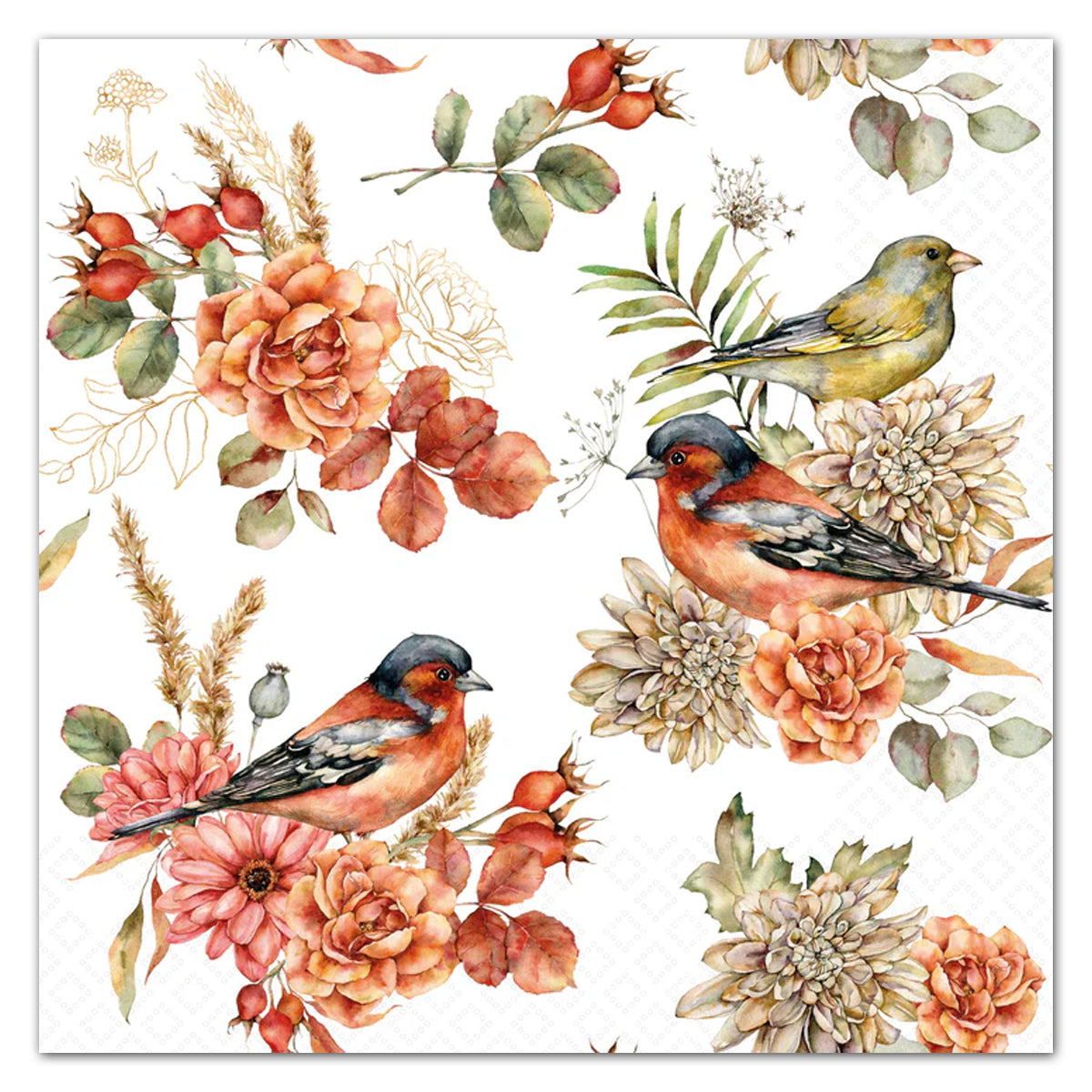 Bird Song Paper Luncheon Napkins