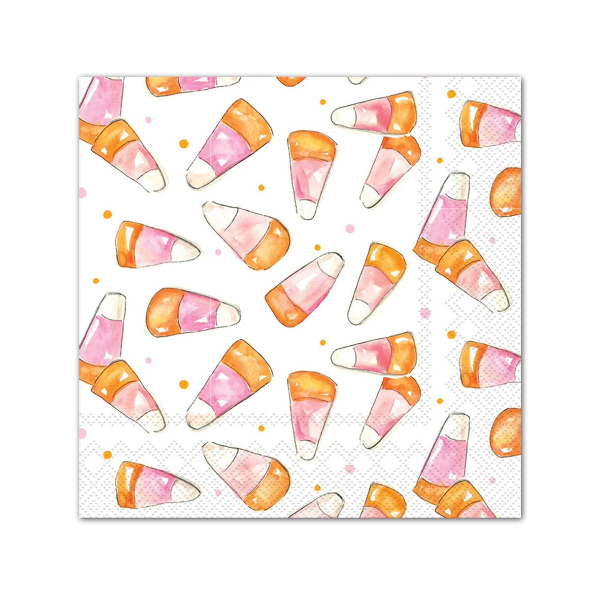 Colorful Candy Corn Paper Beverage Napkins